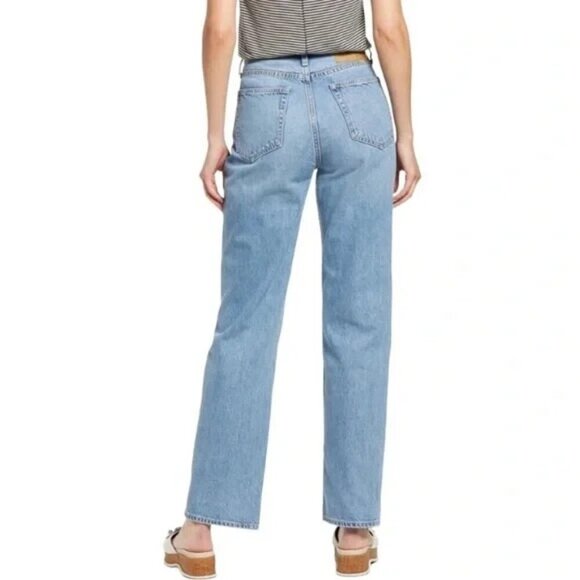 Rag & Bone Alex High-Rise Straight Jeans in Lucy Blue Size 27 - Picture 2 of 15